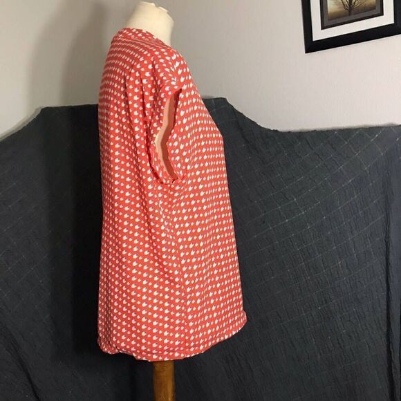 Pleione Red Print Top Size M - Picture 2 of 7